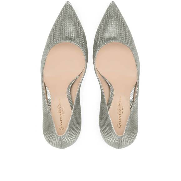 NEW GIANVITO ROSSI stiletto pump in steel - Picture 3 of 3